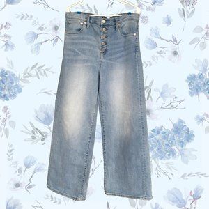 Gap Light Wash High Waist Wide Leg Jeans
